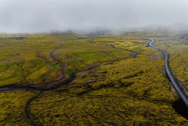 Vifilsfell Subglacial Volcano, Husfellsbruni Lava Field, Iceland