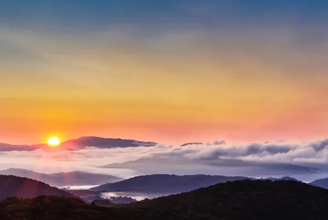 Virginia Mountain Sunrise, Mouth of Wilson, VA, USA