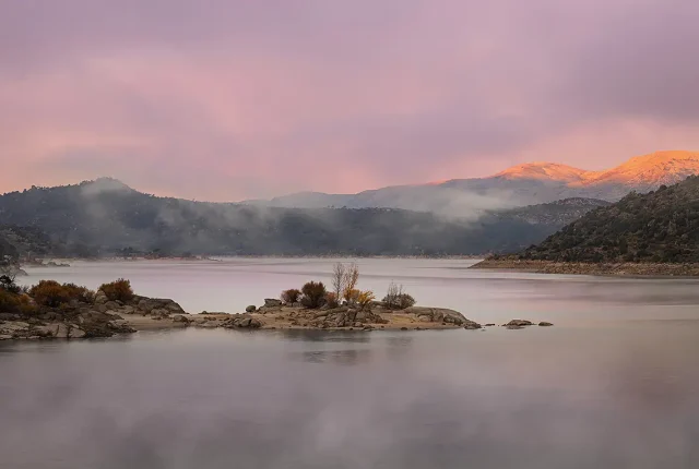 Warm Light On A Freezing Morning, La Rinconada, Avila, Spain