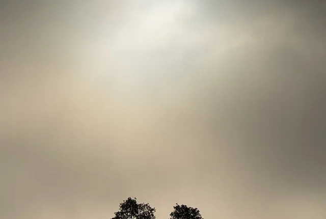 Where sun and fog play, kelly, teton county, wyoming, usa