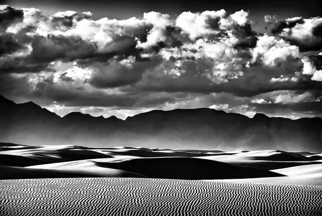 White Sands in Monochrome, New Mexico, USA